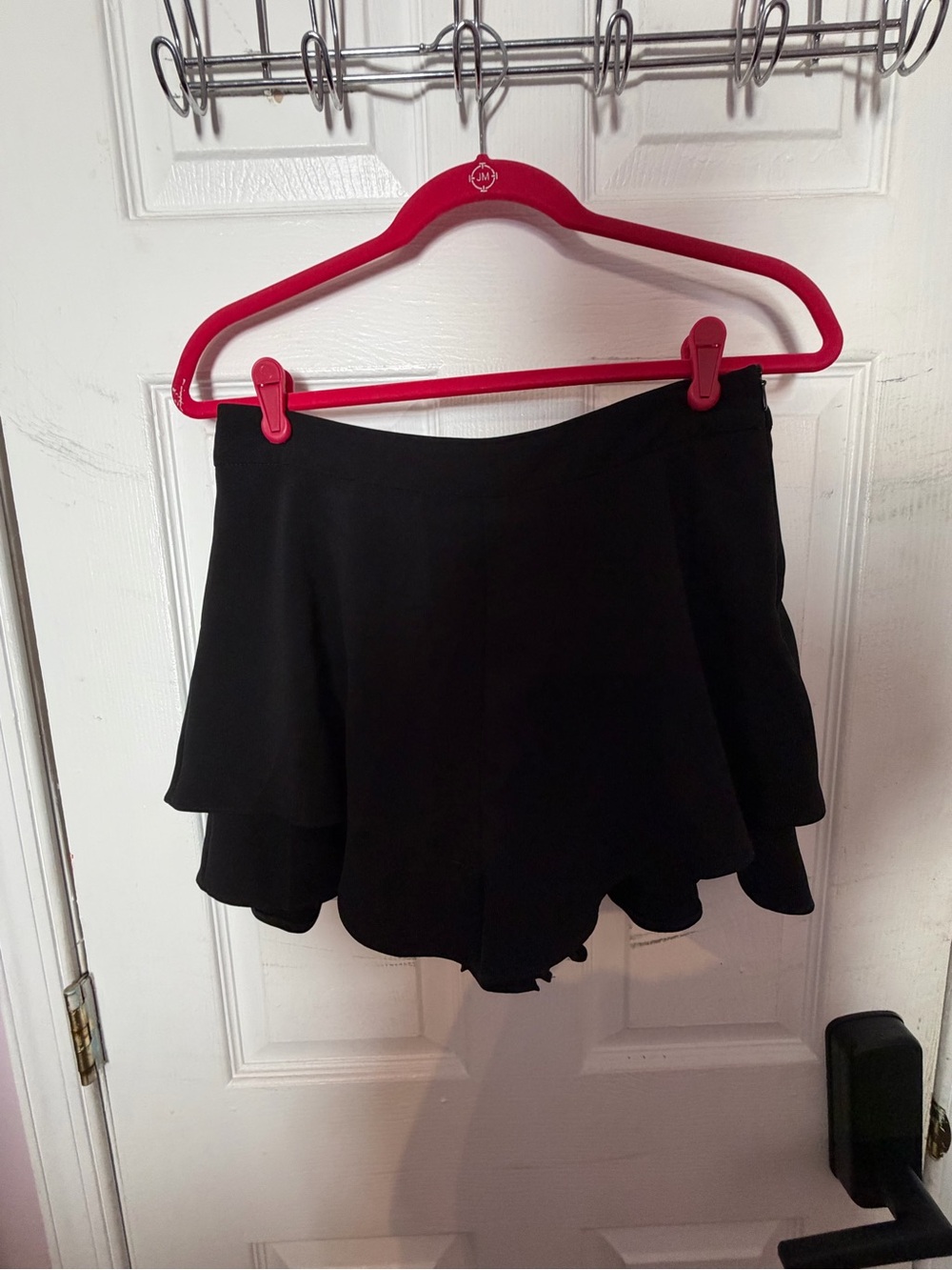 Zara Basic Black Skirt with Hidden Waistband Detail